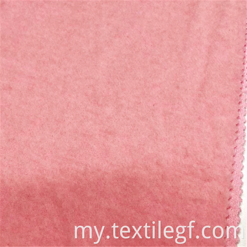 Hoodie Pink Terry Brush Fabric (4)